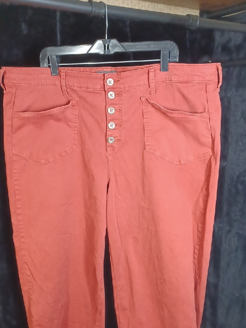 torrid Burnt Orange High-Waist Button Fly Pants